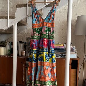 NWT Farm Rio Colorful Sleeveless Maxi Dress